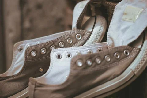 Old sneakers. Stock Photos