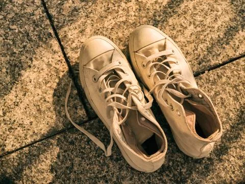 Old sneakers Stock Photos