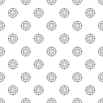 Old sniper aim pattern seamless vector Stock Illustration