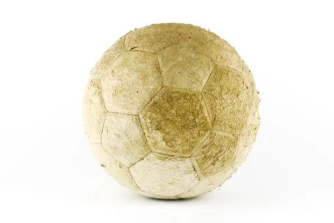 Old soccer ball Stock Photos