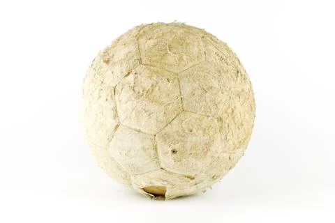 Old soccer ball Stock Photos