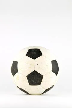 Old soccer ball Stock Photos