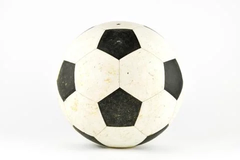 Old soccer ball Stock Photos