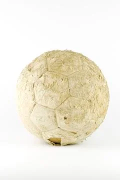 Old soccer ball Stock Photos