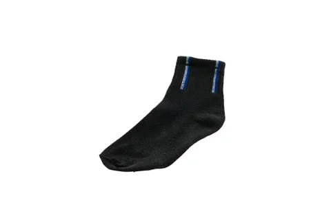 A old sock isolated on white Stock Photos
