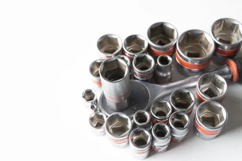 Old socket wrench Stock Photos