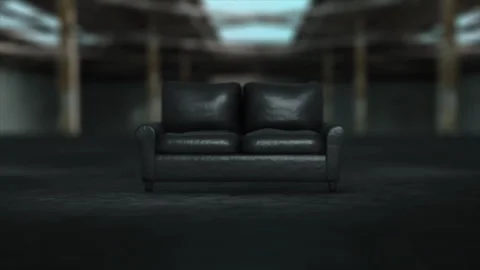 Old Sofa In An Abandoned House Stock Footage 281619761