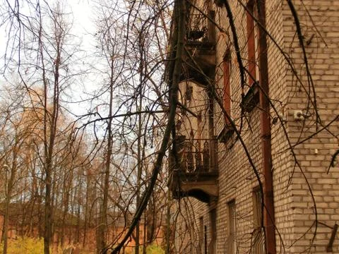 Old Soviet Building of Riga Foto stock
