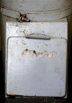 Old soviet garbage chute Stock Photos