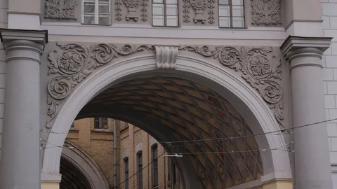 Old Soviet Government Building Stock Footage 112916285