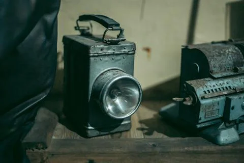 Old Soviet lantern during the Second World War Stock Photos