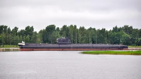 An old Soviet submarine. Stock Photos