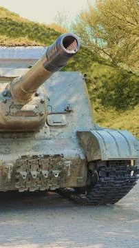 OLD SOVIET TANK Stock Photos