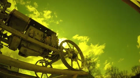 Old Soviet Tractor, Retro, Ukraine 스톡 동영상 106337185