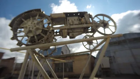 Old Soviet Tractor, Timelapse 動画素材 106335696