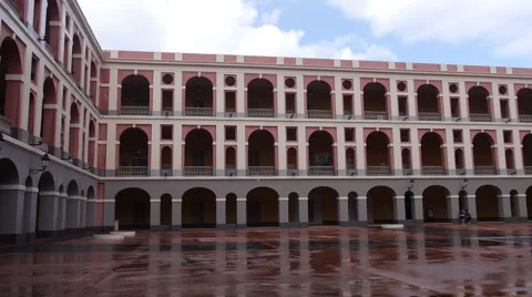 Old Spanish Army barracks,  Cuartel de Ballaja in Old San Juan. 2 of 2 Stock Footage 61437972