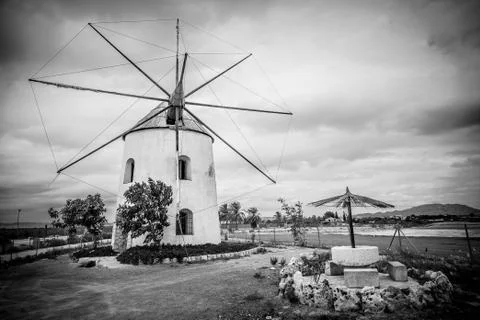 Old Spanish mill Stock Photos