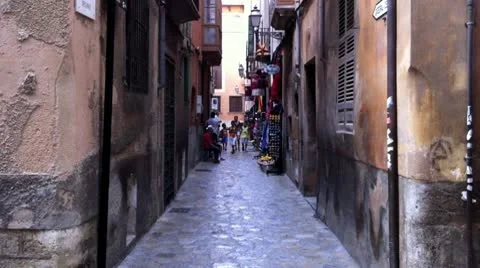 Old Spanish Streets Stock Footage 9275420