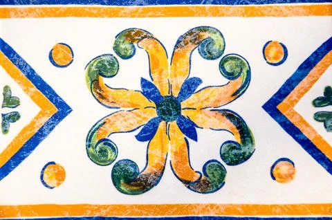 Old spanish tile Stock Photos