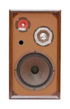 Old speaker isolated Stock Photos