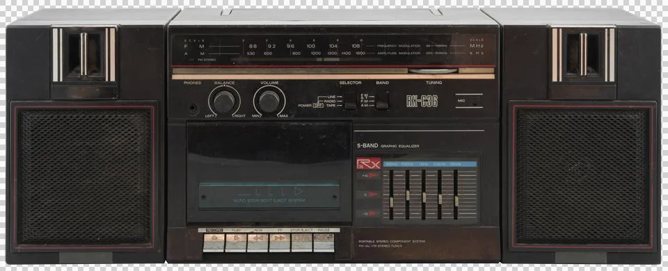 Old speaker isolated Stock Photos