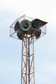 Old Speaker Tower Stock Photos