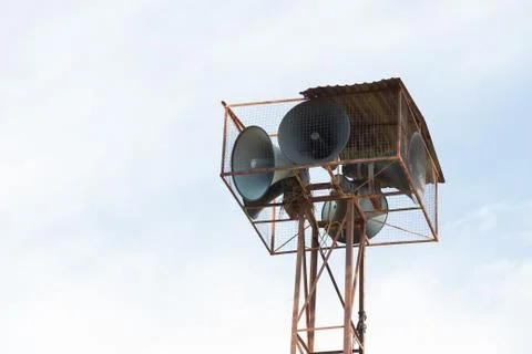Old Speaker Tower Stock Photos