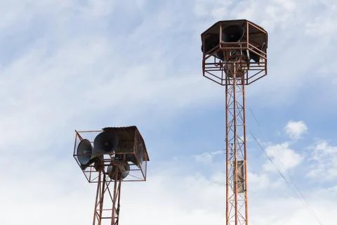 Old Speaker Tower Stock Photos