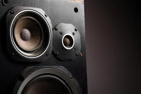 Old speakers Stock Photos