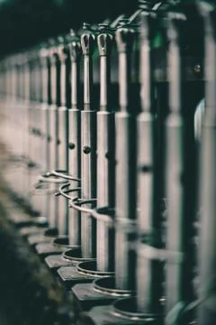  old spinning machine Stock Photos
