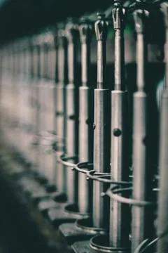  old spinning machine Stock Photos