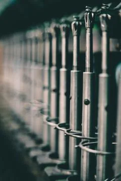   old spinning machine Stock Photos