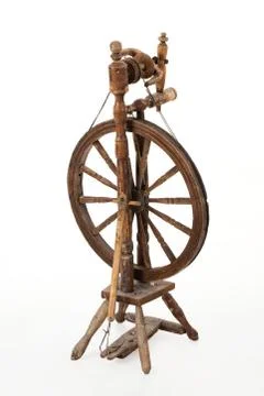 Old Spinning Wheel Stock Photos