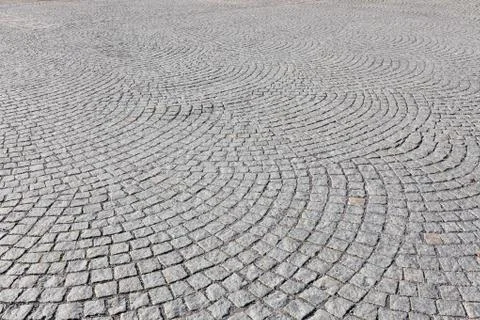 Old square stone paving Stock Photos