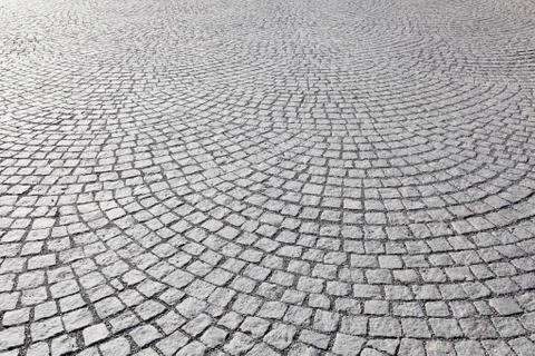 Old square stone paving Stock Photos