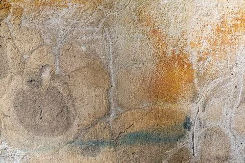 Old stained colored wall for backgrounds Stock Photos