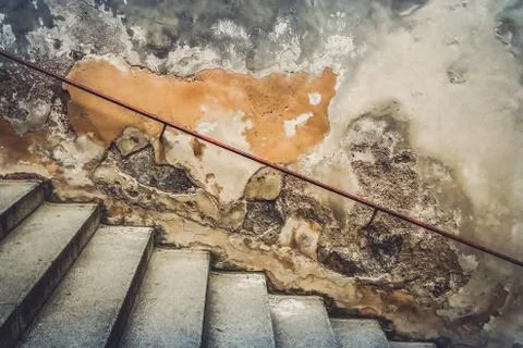 Old stairs background Stock Photos