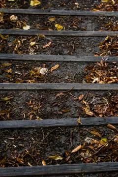 Old stairs Stockfoto's