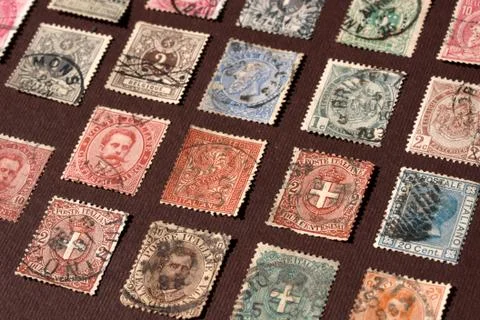 Old stamp Stockfoto's