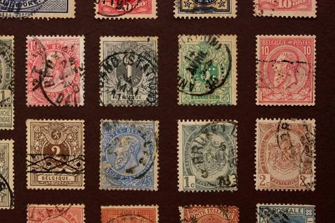 Old stamps Stock Photos