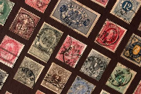 Old stamps Stock Photos