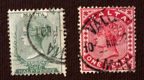 Old stamps Stock Photos