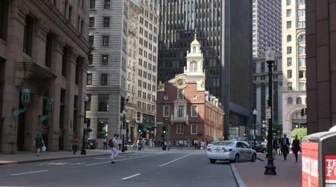 Old State House Boston Stock Footage 41767056