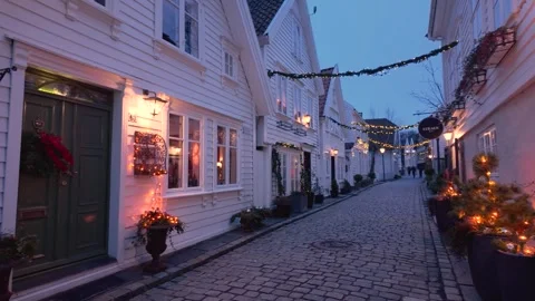 Old Stavanger, Norway Stock Footage 260135556