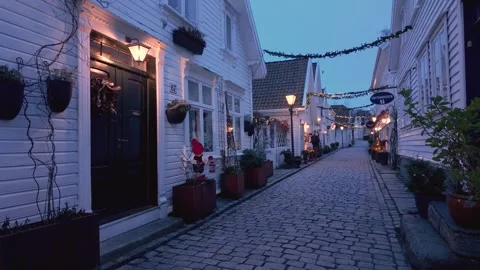 Old Stavanger, Norway Stock Footage 260135558