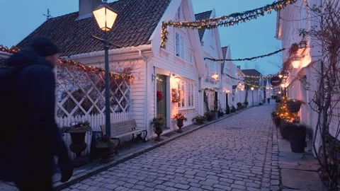 Old Stavanger, Norway Stock Footage 260135559