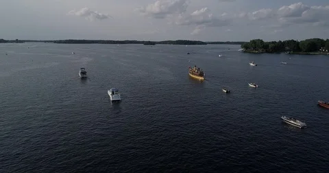 Old Steam Boat Stock Footage 94745541