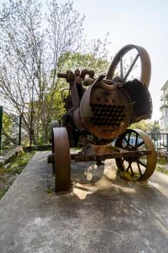 Old steam engine Foto stock