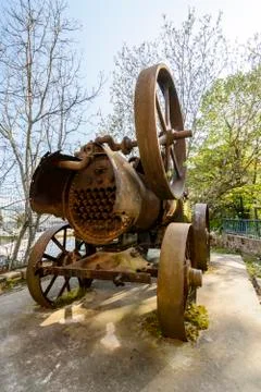 Old steam engine Stock Photos
