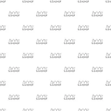 Old steam locomotive pattern vector seamless Illustrazione stock